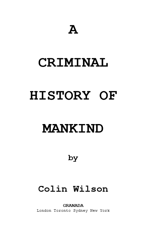 A criminal history of mankind