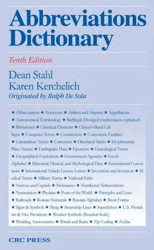 Abbreviations Dictionary