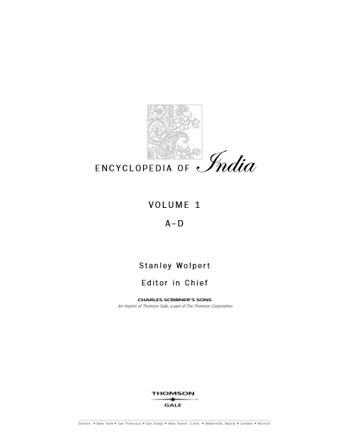 ENCYCLOPEDIA OF INDIA