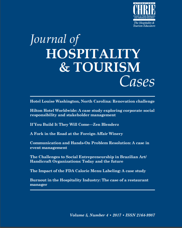 Burnout in the hospitality industry: The case of a restaurant manager